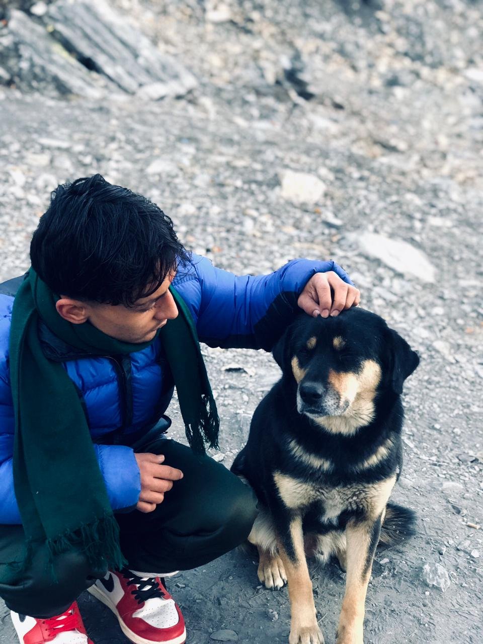 Aashish in the mountains